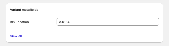 Warehouse bin location management